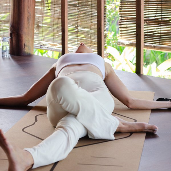 Student of Yin Yoga in Bali